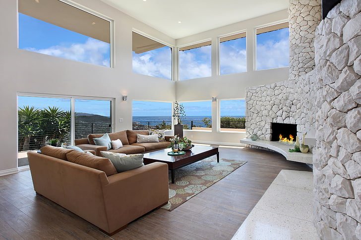 Cozy Living Room Interiors, architecture, decor, modern, wealth