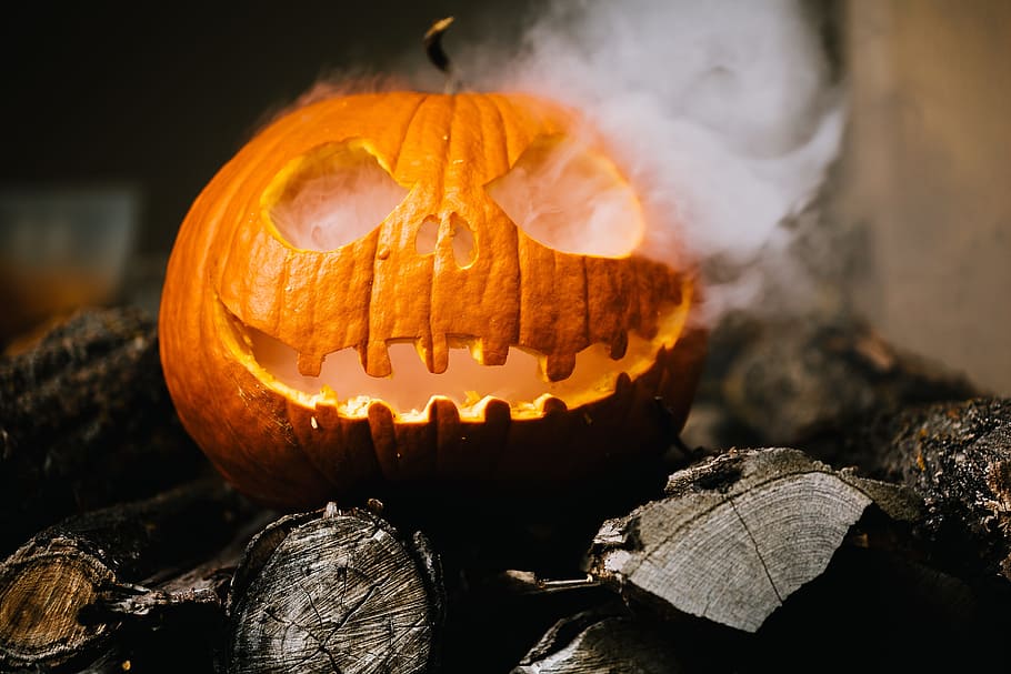 Ghost Halloween, craft, night, no people, happy Free HD Wallpaper