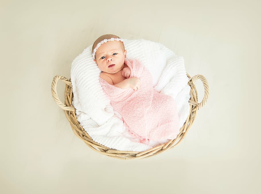 Hospital Newborn Baby Girl Blanket, girls, clothing, birth, pink color Free HD Wallpaper