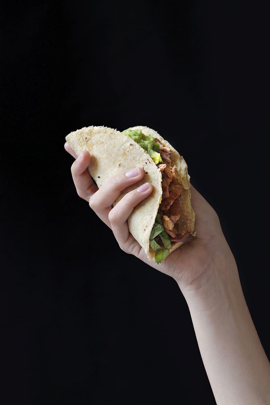 human body part, bun, sandwich, black background Free HD Wallpaper