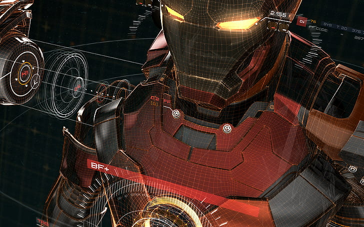 Iron Man Abstract, iron man, shape, transportation, metal Free HD Wallpaper