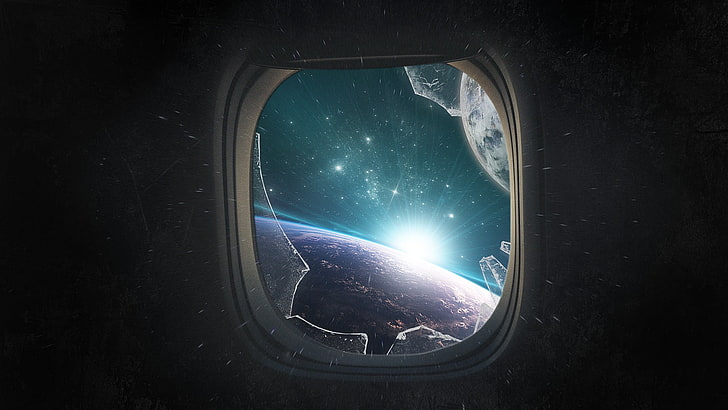 Lost in Space iPhone, vehicle interior, air vehicle, broken glass, nature Free HD Wallpaper