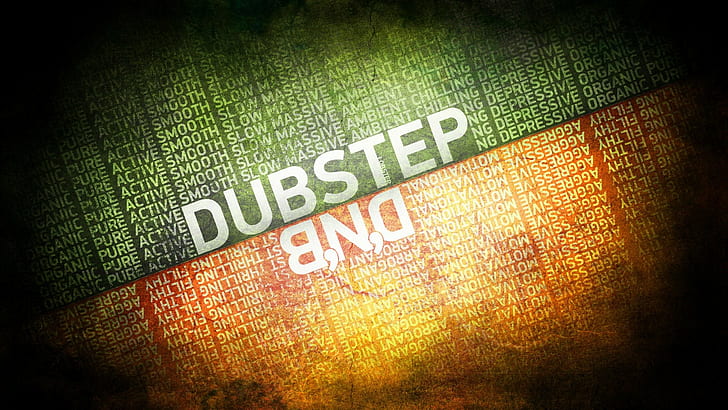 music, orange,, bass, grunge Free HD Wallpaper