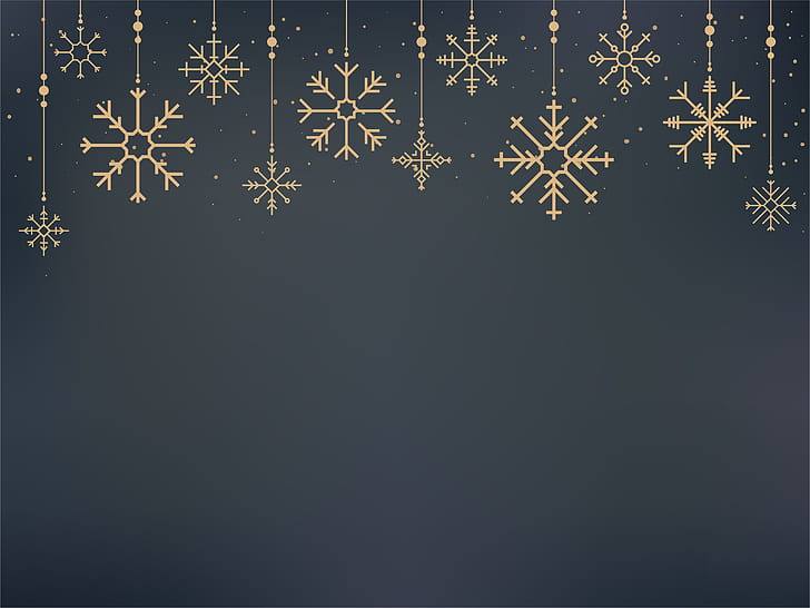 New Year Scenery, new year, black, background, christmas Free HD Wallpaper