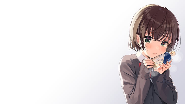 original, konachan, shigure, seifuku Free HD Wallpaper