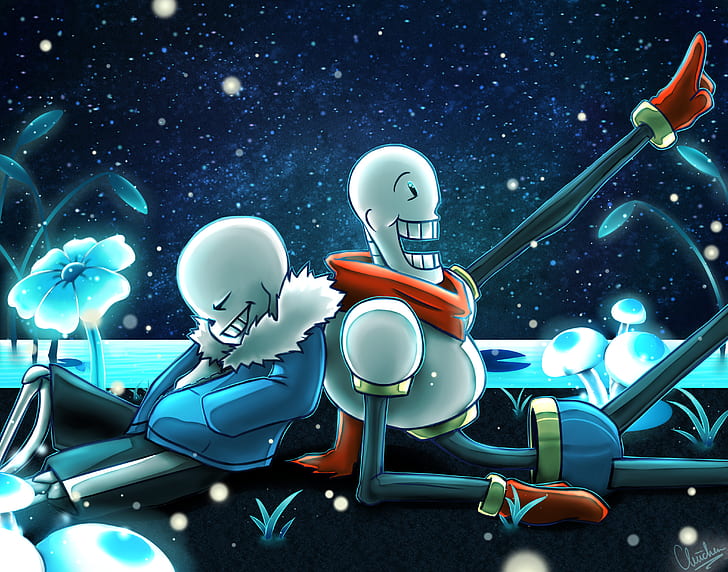 Sans PC, papyrus undertale, undertale, sans undertale, video game Free HD Wallpaper