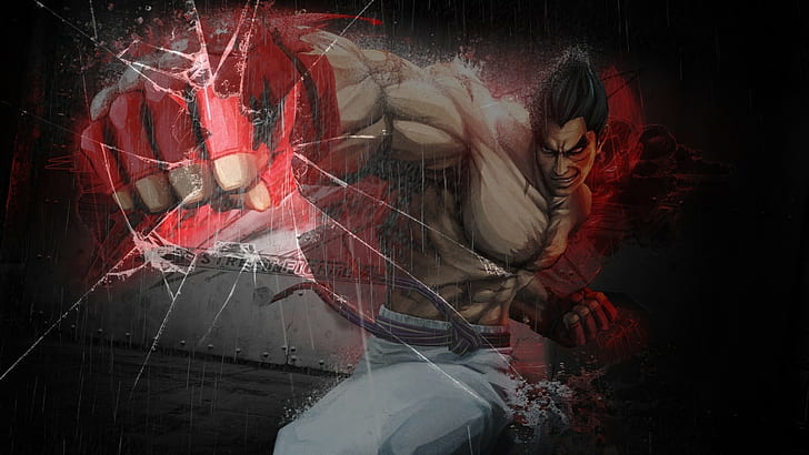 Tekken Players, tekken, kazuya mishima, punching bag, Tekken Free HD Wallpaper