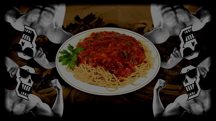 Undertale Papyrus Spaghetti, table, refreshment, beef, wellbeing