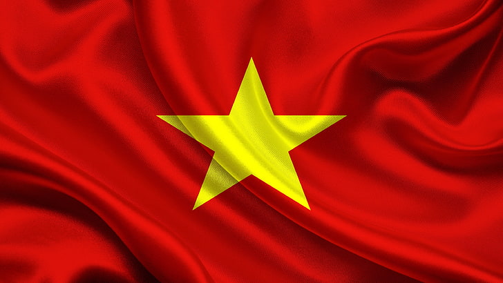 Vietnam Flag Art, success, star shape, award, pattern Free HD Wallpaper