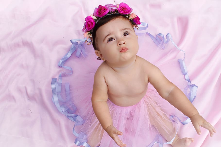 baby, innocence, brown eyes, princess Free HD Wallpaper