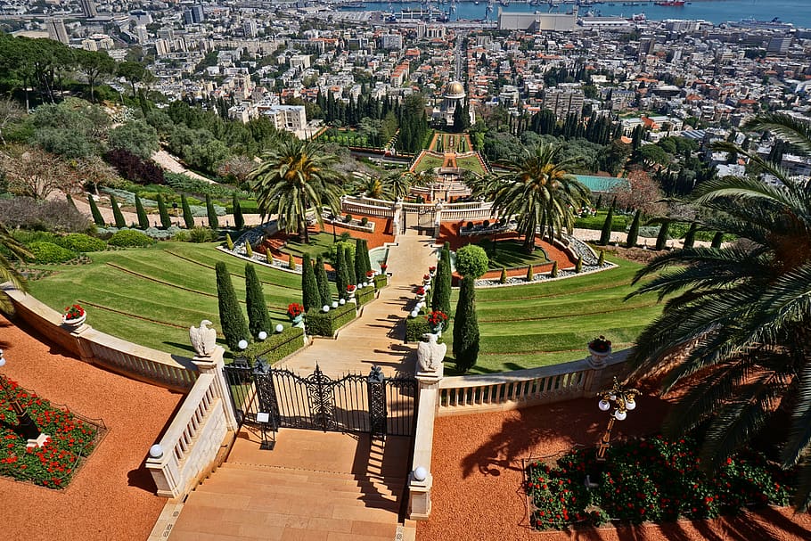 Bahia Palace, israel, high angle view, nature, sunlight Free HD Wallpaper