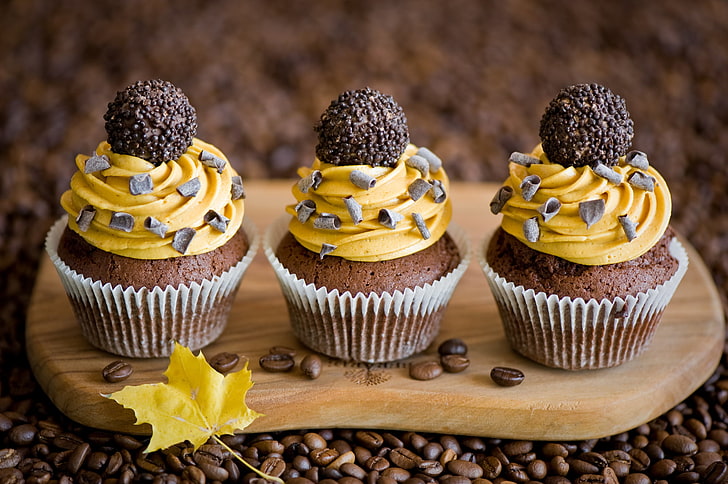 Coffee Mug Cake, sweet food, freshness, temptation, focus on foreground Free HD Wallpaper