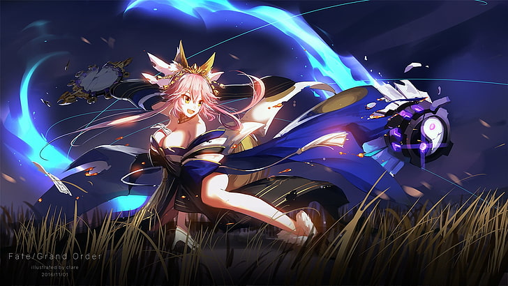 Grand Order Fate Caster, exploding, computer graphic, black color, star  space Free HD Wallpaper