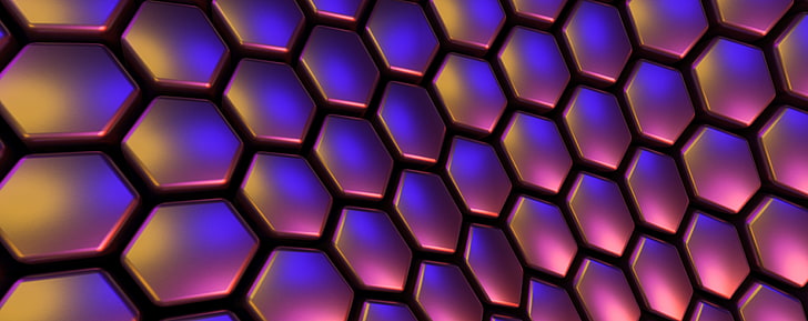 Hexagon Pattern Texture, geometric shape, technology, macro, creativity Free HD Wallpaper