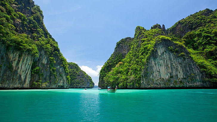 Large Rock Formations, rock  object, thailand, mountain range, no people Free HD Wallpaper