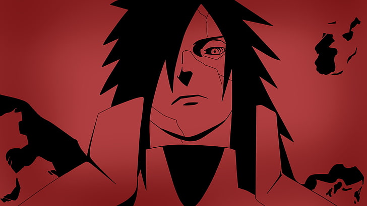 Madara Uchiha Real, studio shot, human face, illustration, cartoon