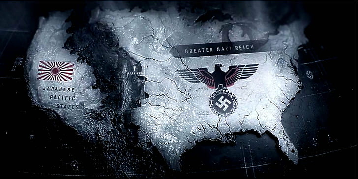 Man in High Castle Blank Map, closeup, sport, evil, hitler Free HD Wallpaper