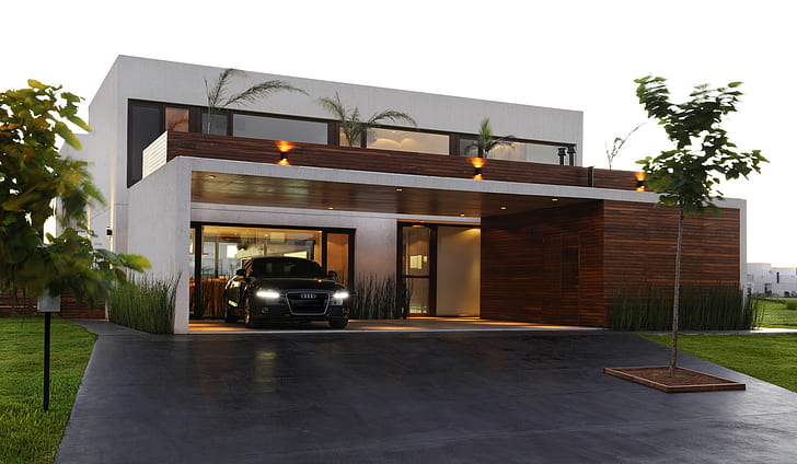 Modern Garage Apartment Designs, audi, Audi, luxury, house Free HD Wallpaper