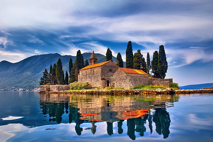 Montenegro Scenery, built structure, building, travel, hills Free HD Wallpaper