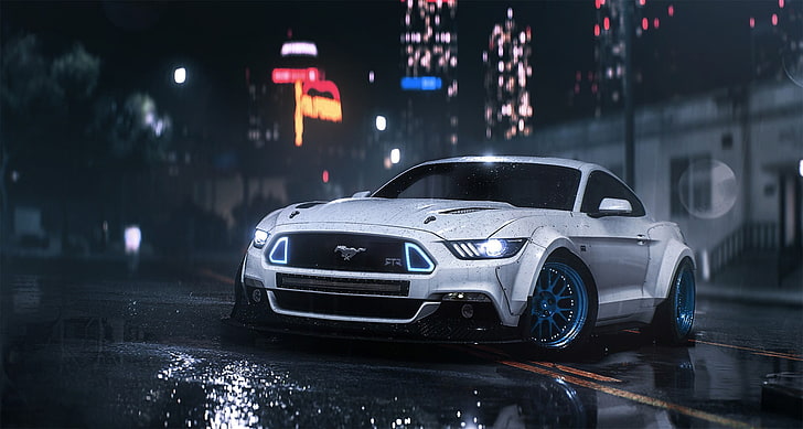 Need Speed Heat Motorcycle, rain, ford mustang, nature, motor vehicle