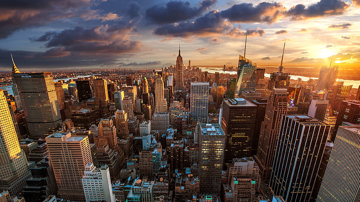 New York City Night, sky, business, international landmark, state