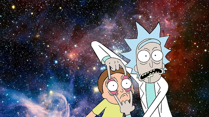 Rick and Morty Crossover Fan Art, sky, morty smith, representation, astrology Free HD Wallpaper