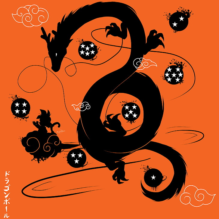 Shenron DBZ, orange color, technology, shape, black color