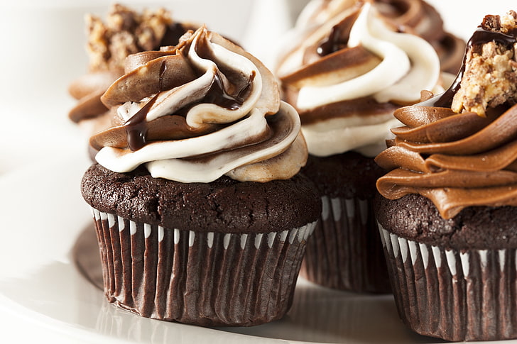 S'mores Cupcakes, no people, temptation, baked, unhealthy eating Free HD Wallpaper