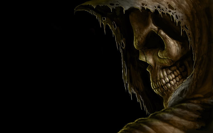 Spooky Grim Reaper, art and craft, sculpture, fantasy art, indoors Free HD Wallpaper