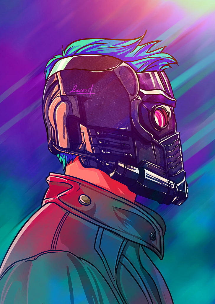 Star-Lord Guardians of the Galaxy Art, photography themes, people, vector, cyborg