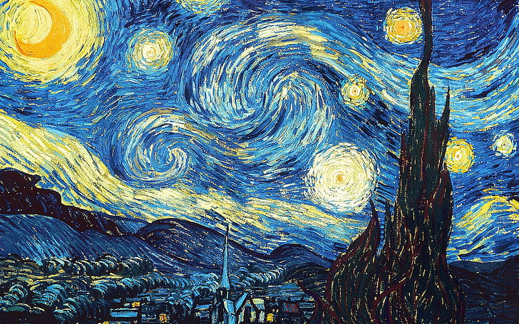 Vincent Van Gogh Scream Painting, fantasy art, classy, the starry night, vincent van gogh Free HD Wallpaper