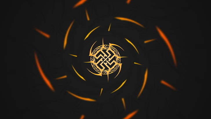 64X64, minimalism, swastika, tribal, logo Free HD Wallpaper