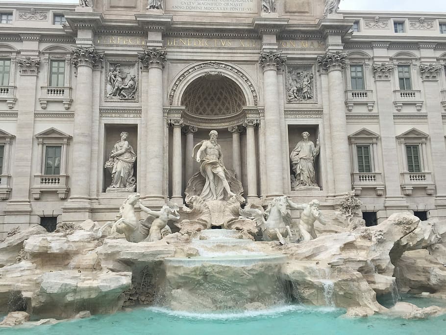 Aesthetic Statue PNG, fountain, rome, marble, travel destinations Free HD Wallpaper