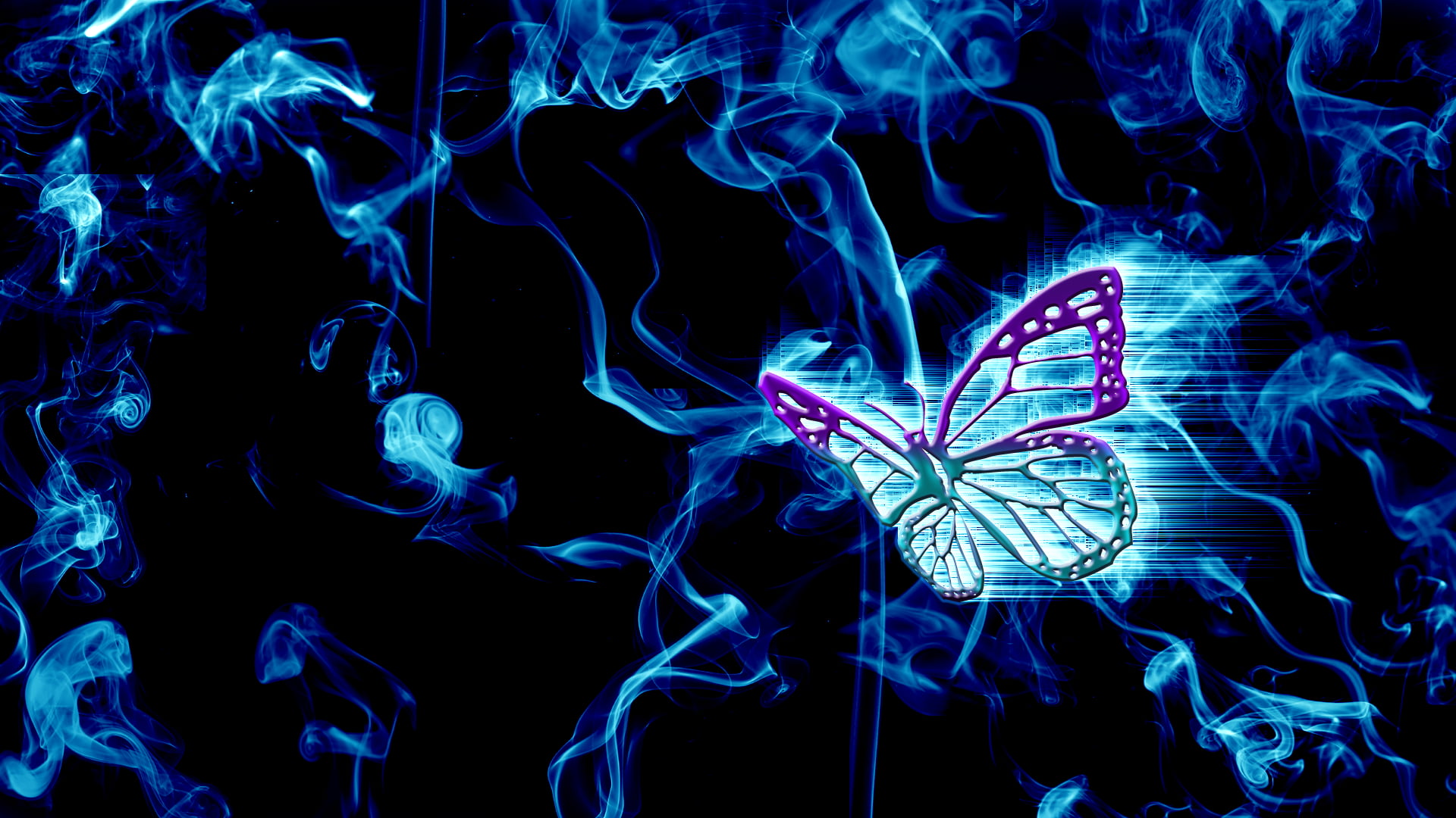 Artistic Butterfly Painting, swirl, motion, mixing, closeup