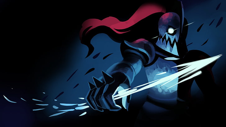 Asgore Undyne, devil, digital composite, undertale, horror Free HD Wallpaper