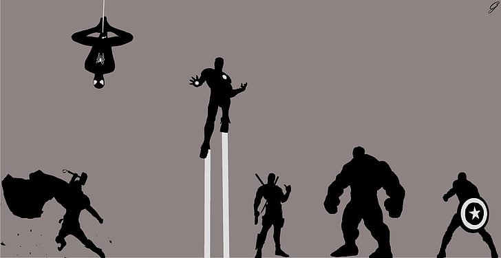 Avengers Logo Silhouette, midair, captain america, captain america the winter soldier, leisure activity