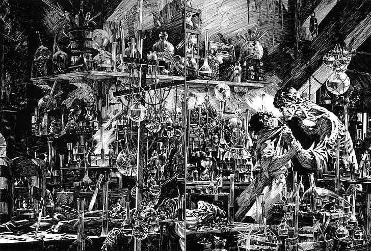 bernie wrightson, frankenstein Free HD Wallpaper