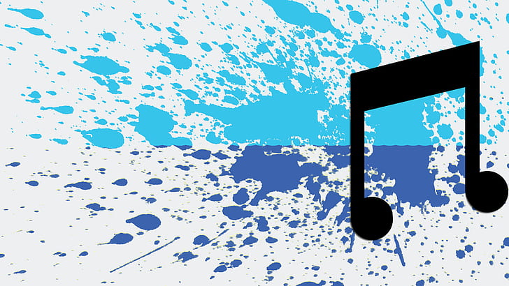 Blue Animated Music Notes, my little pony, stealth mlp, dj pon 3, vinyl scratch Free HD Wallpaper