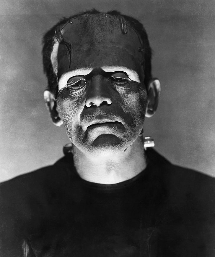 Boris Karloff Frankenstein Mask, art, brain, Art, entertainment Free HD Wallpaper