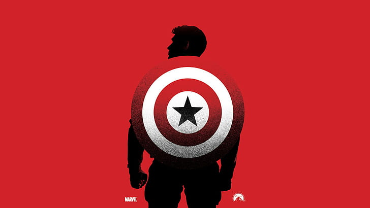 Captain America Shield Silhouette, avenger, america, captain america the first avenger, by marvel Free HD Wallpaper