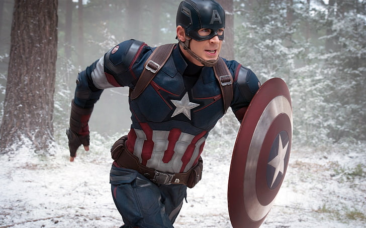 Chris Evans Captain America, sport, three quarter length, captain america, front view Free HD Wallpaper