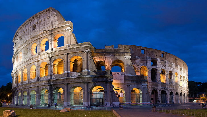 Colosseum Rome Italy Europe, tourist attraction, building, rome, sky Free HD Wallpaper