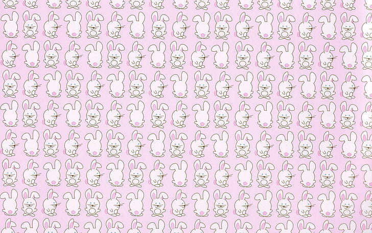 Cute Kawaii Art Bunny, bunny, children, cute, rabbit Free HD Wallpaper