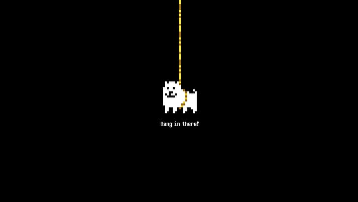 Cute with Quotes, video games, undertale, ropes, black background