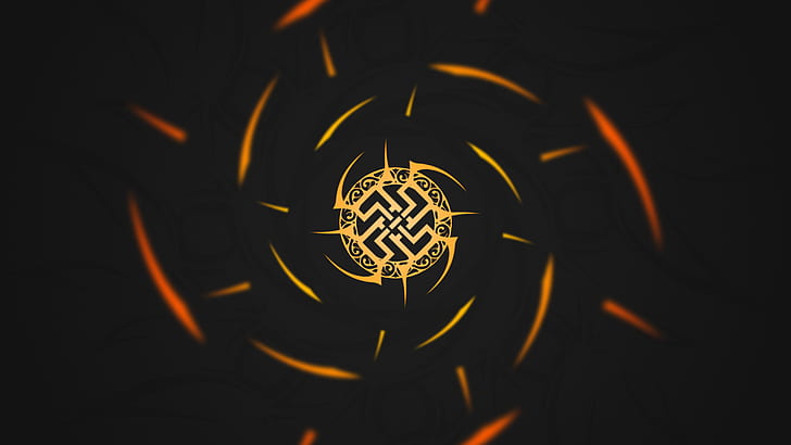 Four Armed OC, abstract, tribal, swastika, minimalism