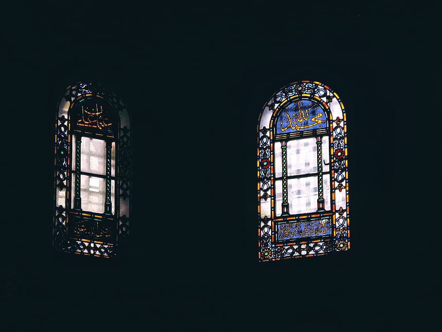 Islamic Windows, history, colors, belief, indoors Free HD Wallpaper