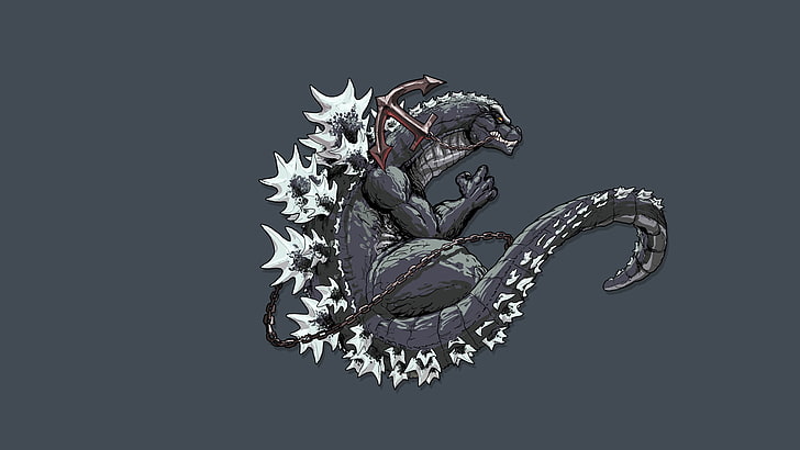 Kratos Vs. Godzilla, godzilla, anchor, Godzilla, tail Free HD Wallpaper