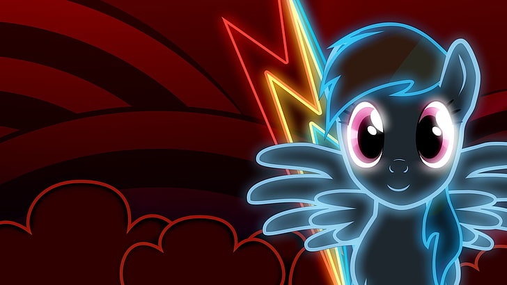 Little Pony Unicorn, no people, dash, nightlife, computer graphic Free HD Wallpaper