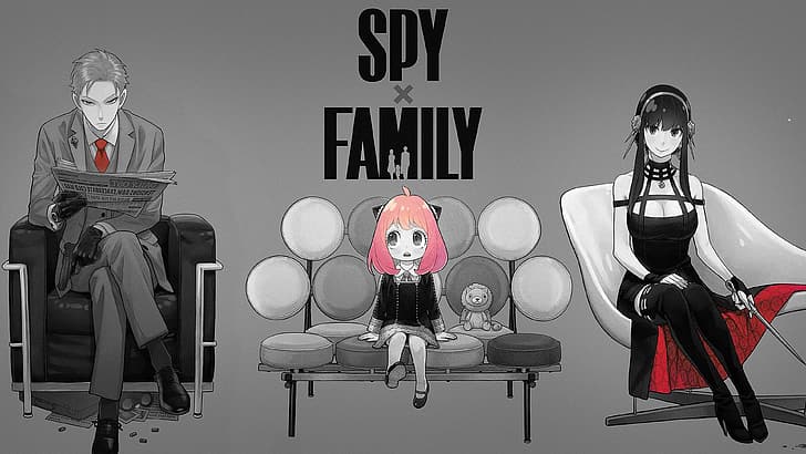 loid forger, spy x family, yor forger, anya forger Free HD Wallpaper