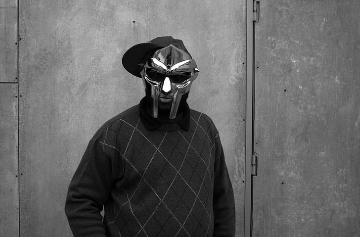 MF Doom Comic Book, waist up, built structure, mask  disguise, unrecognizable person Free HD Wallpaper